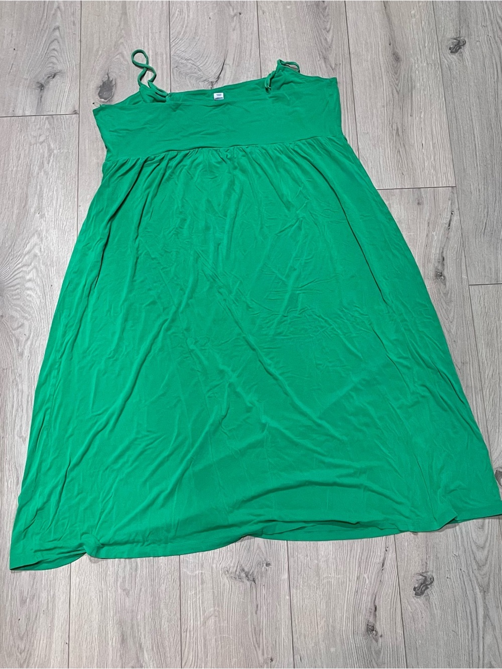 Plus-Size 2X Old Navy Green Cami Empire-Waist Midi Dress - Picture 3 of 3
